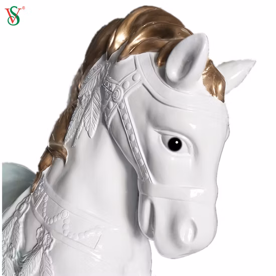LED 3D Fiberglass Resin Horse Carousel for Park Decoration