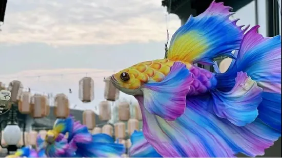 Custom Cartoon Theme Silk Animal Motif Light Animal Lanterns Party Theme Decorations