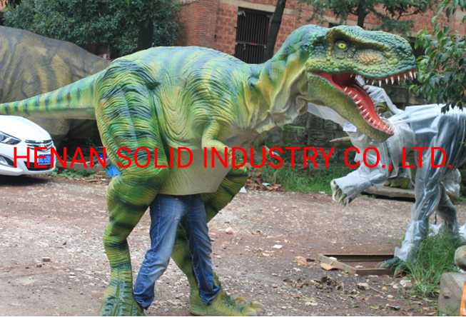 Playground Equipment Animatronic Dinosaur Costume Hidden/Semi-Covered Legs