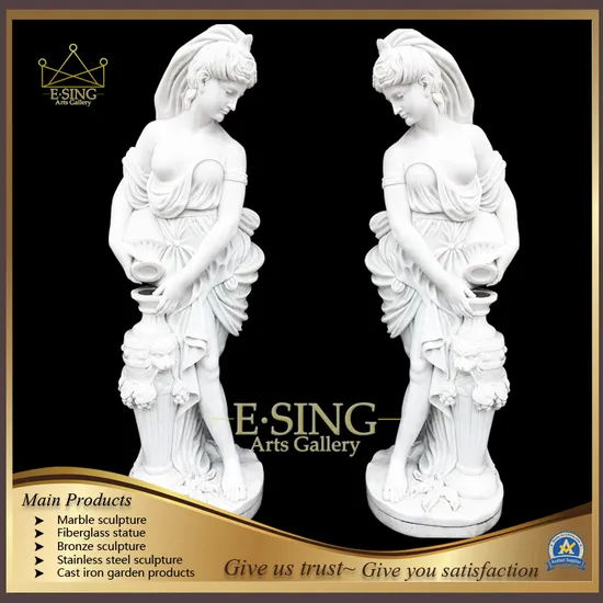 Outdoor Garden Natural Stone Hand Carved Life Size Ancient Greek Sculpture Marble Statue 