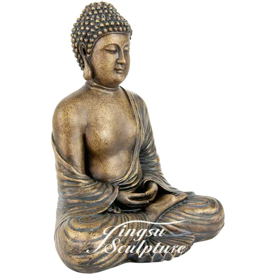 Life Size Outdoor Decor Metal Bronze Ancient Petit Buddha Statues 