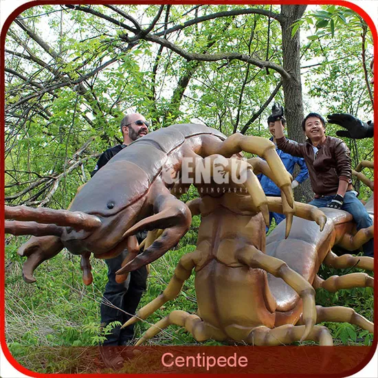 Outdoor Playground Centipede Decoration Animatronic Insects for Sale 