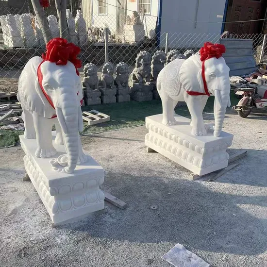 Giant Marble Stone Carvings and Sculptures Animals Statue 