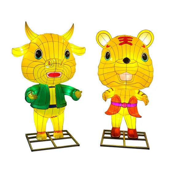 Wholesale/Custom LED Festival Decoration Personalized 12 Zodiac Animals Motif Light Lanterns for Festival 