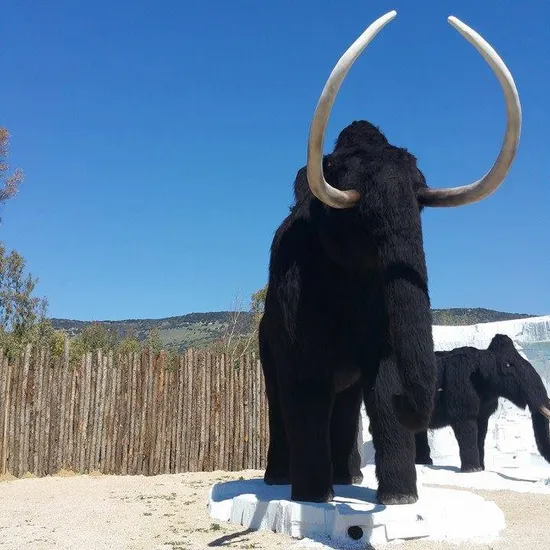Ccaa19 Ice Age Prehistoric Animatronic Animal Wooly Mammoth for Museum 