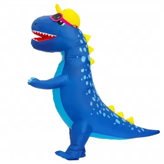 Inflatable Dinosaur Adult Festive and Party Full Body Men/Women Blow up Costume 