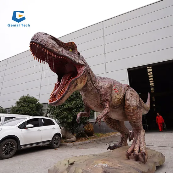 Dinosaur T Rex Giant 3D Dinosaur Model Outdoor Playground Animatronic Dinosaur 
