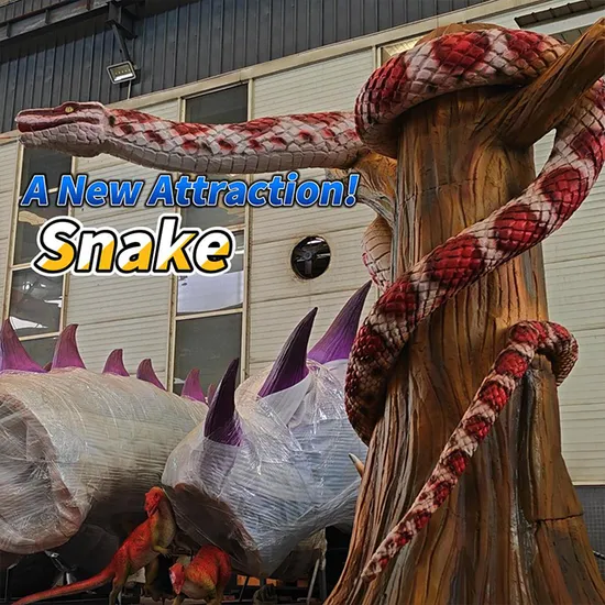 3D Simulated Animal Snake Outdoor Waterproof Animatronic Animal Decor 