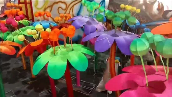 Handmade 2026 Giant Flowers Silk Lantern Festival for Chinese New Year 