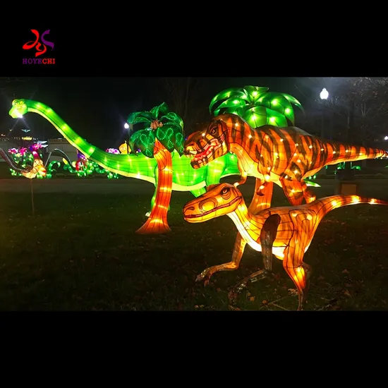 New Decorative Dinosaur Animal Lantern Hot Sale Chinese New Year Lantern for Art 