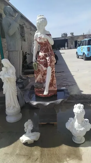 Sculpture Decoration Hand Carved Ancient Greek Woman Marble Statue (SYMS