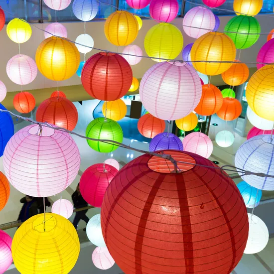 Handmade Crafts Paper Lantern Ball for Holiday Celebration 