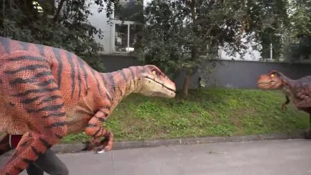 Realistic Velociraptor Animatronic Walking Dinosaur Costume 