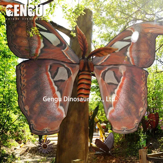 Outdoor Theme Park Butterfly Animated Robot Insect 