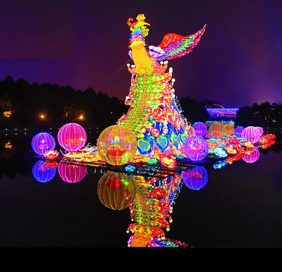 Chinese Factory Giant Outdoor Waterproof LED Tradition Chinese New Year Large Light Festival Animal Lanterns 