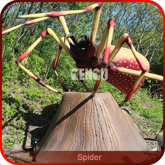Theme Park Decoration High Simulation Animatronic Spider Insect 