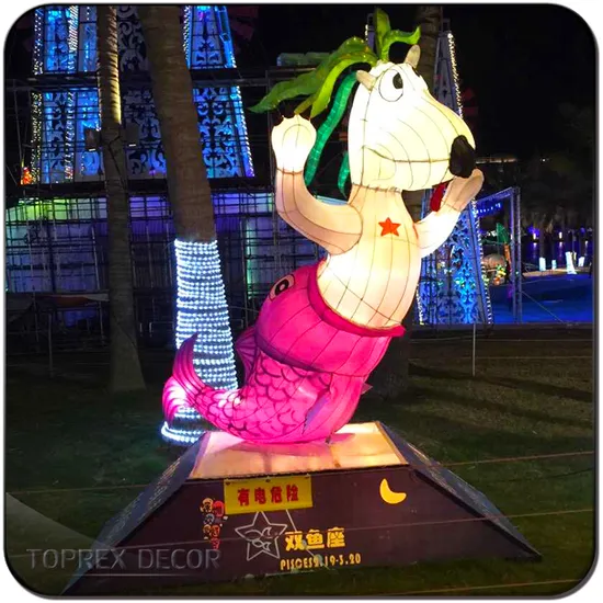 Chinese Festival Party Outdoor Garden Park Animal Decoration Lanterns for Holiday 