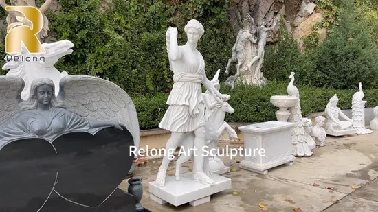Natural Stone Statue Ancient Rome Julius Caesar Augustus Marble Statue 