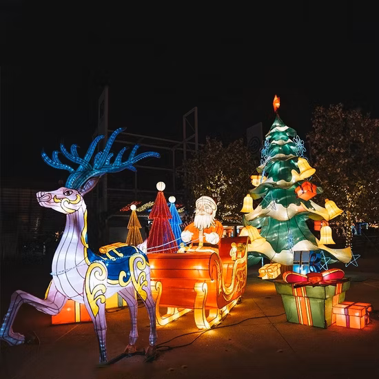 Giant Outdoor Lantern Festival Silk Cloth Lanterns
