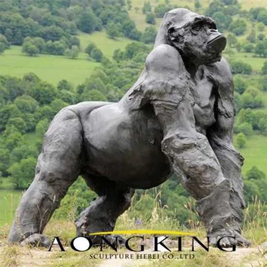 Black King Kong Bronze Sculpture Giant King Kong Bronze Statue 
