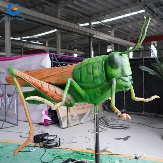 Ccaa07 Lifelike Animatronic Insects Park Simulation Rubber Locust Model for Sale 