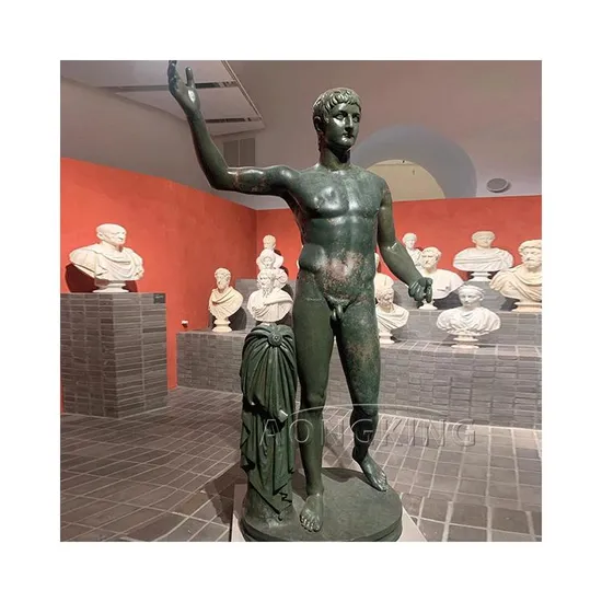 Ancient Greek Classical Figure Nude Bronze Riace Warriors Statue 