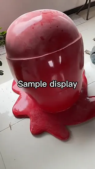 Modern Resin Crafts Giant Fiberglass Dessert Macaron Statue for Shop and Party Decorations 