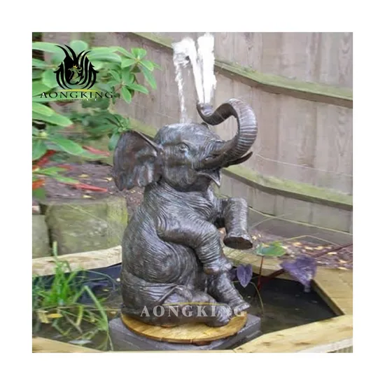 Outdoor Life Sized Bronze Popular Giant Standing Elephant Statue for Home Garden Decor 