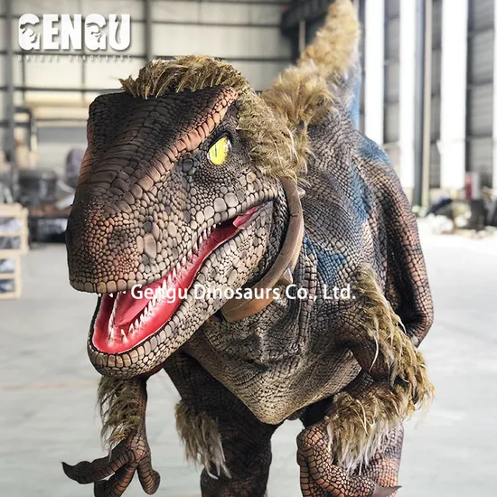 Realistic Dinosaur Costume with Person Inside 
