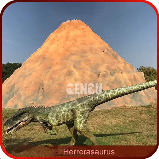 Outdoor Animatronic Dinosaur Statue Life