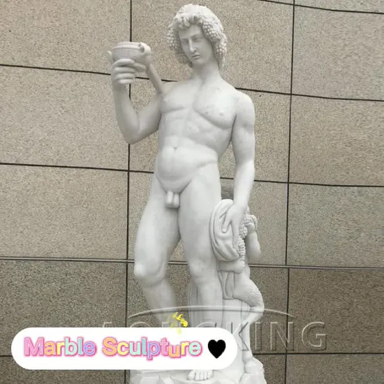 Life Size Ancient Greek Statue Art Hand Craft Marble Nude Man Sculpture Garden Decoration 