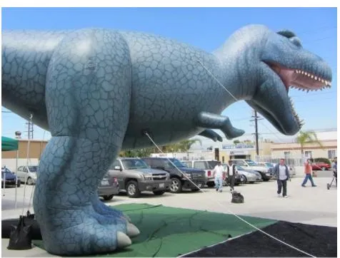 2023 New 25′x50′ Giant Inflatable Realistic Triceratops Dinosaur (front view)