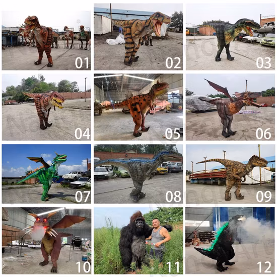 Adult Animatronic Dinosaur Custom Mascot Costume