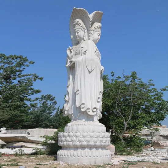 Giant Buddha Sculpture Marble Guan Yin Buddha Statue for Sale 