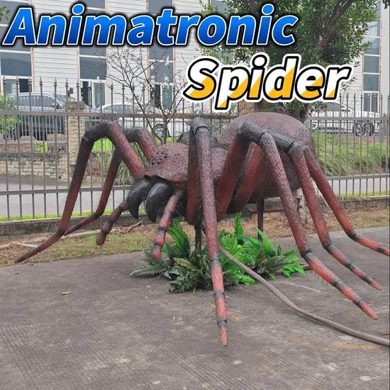 High Simulation 3D Insect Model Lifelike Animatronic Spider Animal Park Decoration 